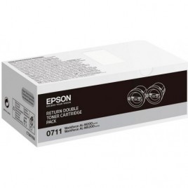 ORIGINAL EPSON S050711 Noir - 2X 2 500 pages