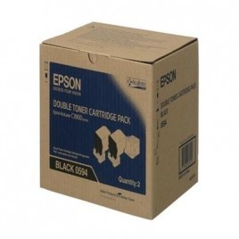 TWINPACK ORIGINAL EPSON C13S050594 Noir - 2 X 6 000 pages