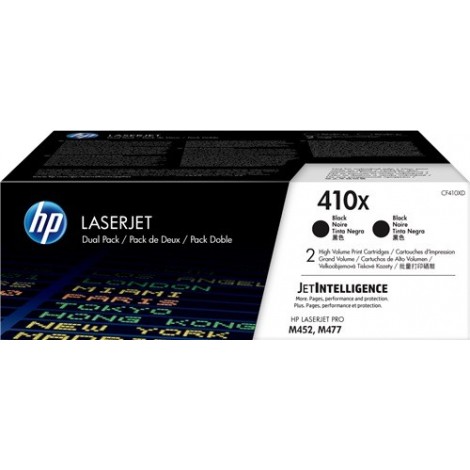 ORIGINAL HP Multipack Noir(e) CF410XD 410X - 2x 6 500 pages