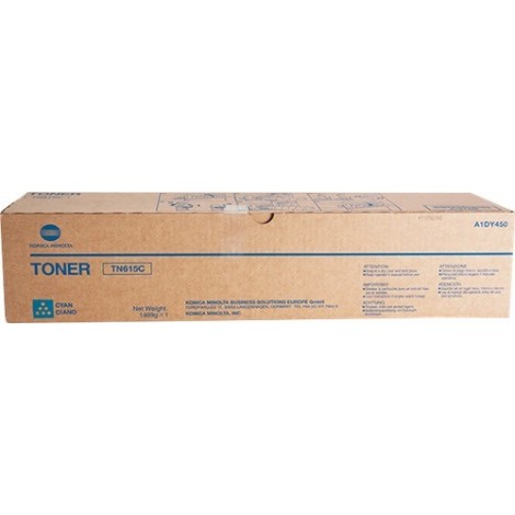 ORIGINAL Konica Minolta Toner Cyan A1DY450 TN615C ~75000 pages