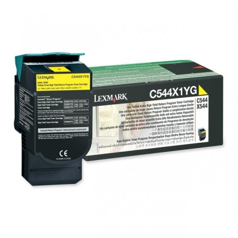 ORIGINAL LEXMARK C544X1YG Jaune - 4 000 pages