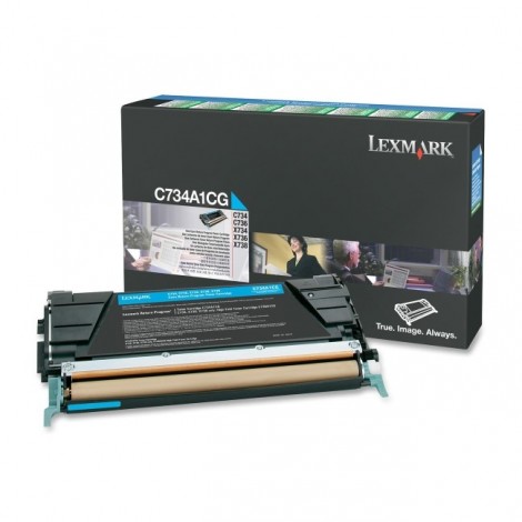 ORIGINAL LEXMARK C734A1CG Cyan - 6 000 pages