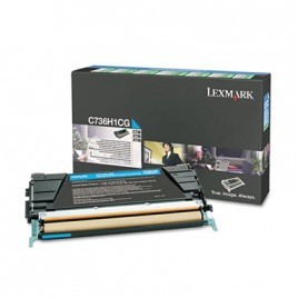 ORIGINAL LEXMARK C736H1CG Cyan - 10 000 pages