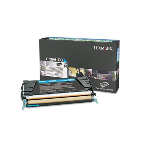 ORIGINAL LEXMARK C736H1CG Cyan - 10 000 pages