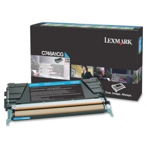 ORIGINAL LEXMARK C746A1CG Cyan - 7 000 pages