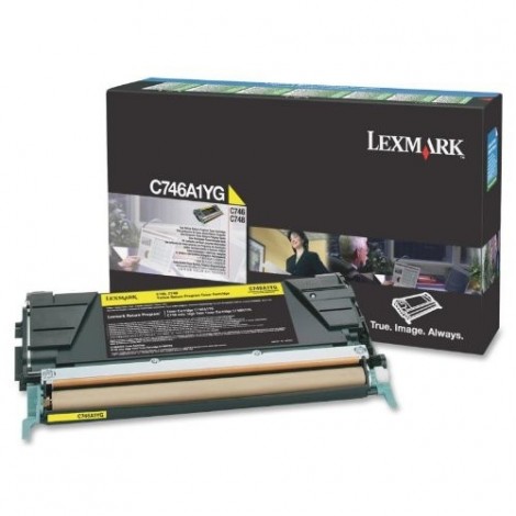 ORIGINAL LEXMARK C746A1YG Jaune - 7 000 pages