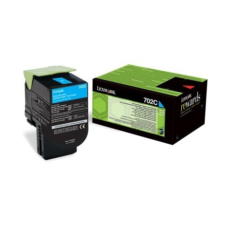 ORIGINAL LEXMARK 70C20C0 - 702C Cyan - 1 000 pages