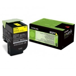 ORIGINAL LEXMARK 80C20Y0 - 802Y Jaune - 1 000 pages