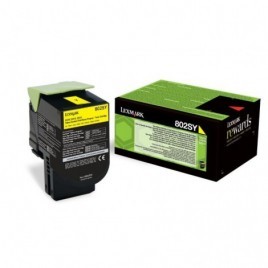 ORIGINAL LEXMARK 80C2SY0 - 802SY Jaune - 2 000 pages