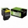 ORIGINAL LEXMARK 80C2HY0 - 802HY Jaune - 3 000 pages