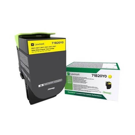 ORIGINAL LEXMARK 71B20Y0 Jaune - 2 300 pages