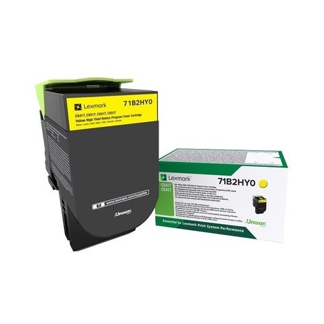 ORIGINAL LEXMARK 71B2HY0 Jaune - 3 500 pages