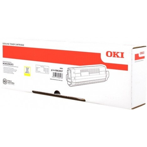 ORIGINAL OKI 45862837 Jaune - 7 300 pages