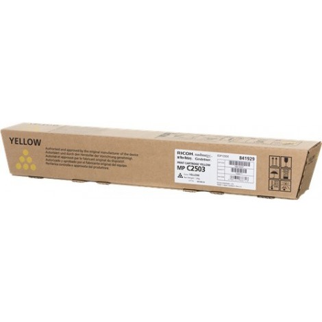 ORIGINAL Ricoh Toner Jaune 841929 MP C2503y ~5500 Pages