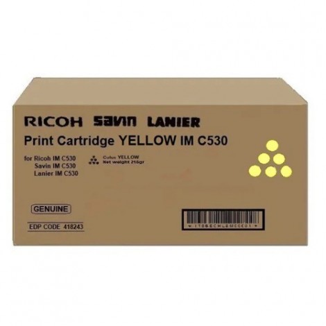 Toner Original Ricoh 418243 Jaune - IMC530 - 18000 Pages