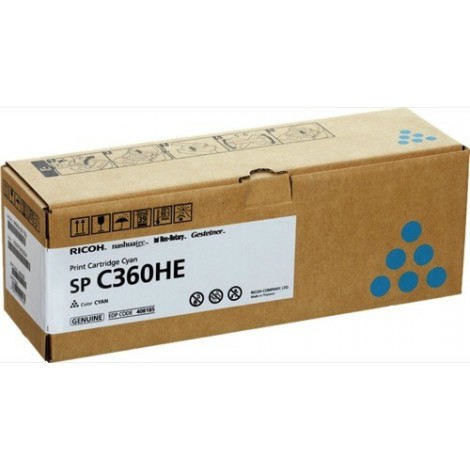 Toner Original Ricoh 408185 Cyan - SPC360HEC - 5000 Pages