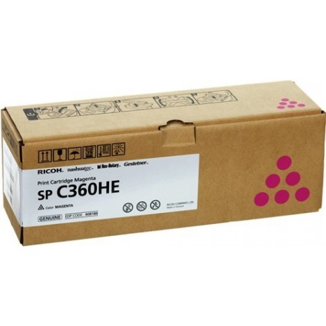 Toner Original Ricoh 408186 Magenta - SPC360HEM - 5000 Pages