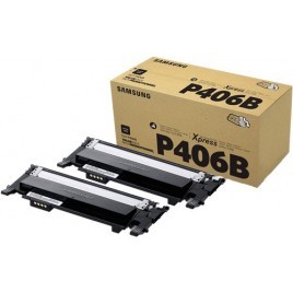 ORIGINAL Samsung Multipack Noir(e) CLT-P406B Pack de 2 Toner à 1500 Pages