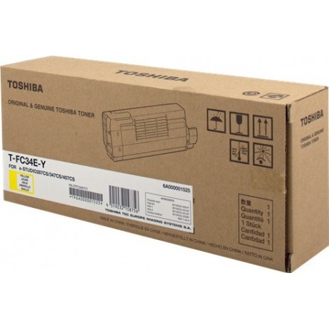 ORIGINAL Toshiba Toner jaune T-FC34EY 6A000001525 ~11500 Pages