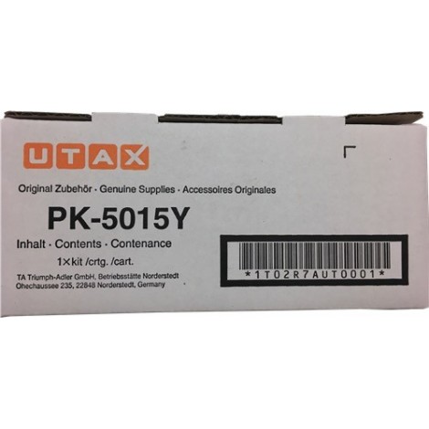 ORIGINAL Utax Toner Jaune PK-5015Y 1T02R7AUT0 ~3000 Pages