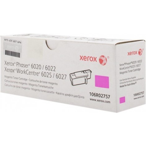 ORIGINAL Xerox Toner magenta 106R02757 ~1000 PagesStandard