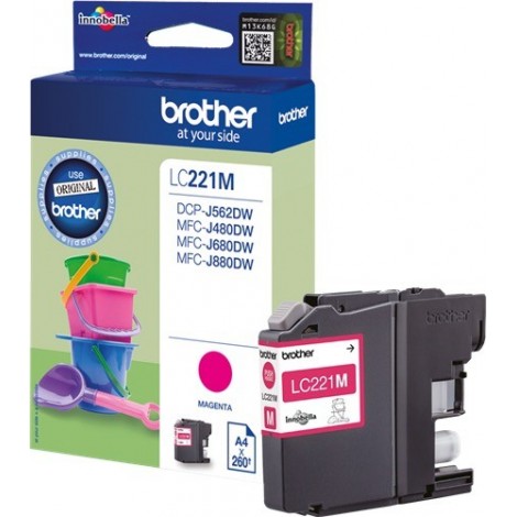 ORIGINAL BROTHER LC-221M Magenta - 260 pages