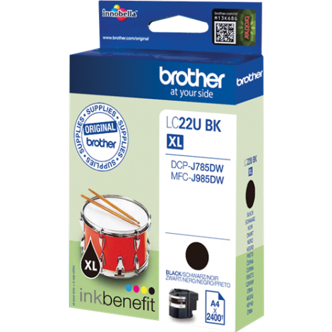 ORIGINAL BROTHER LC-22UBK Noir - 2 400 pages