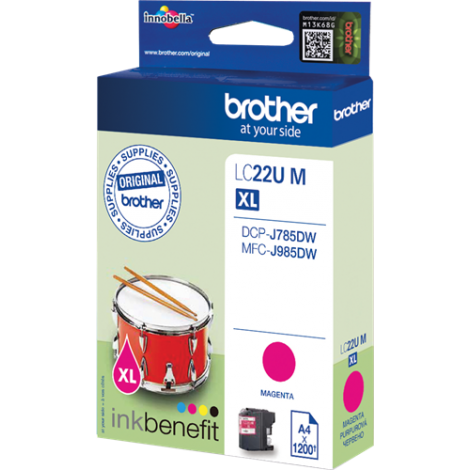 ORIGINAL BROTHER LC-22UM Magenta - 1 200 pages