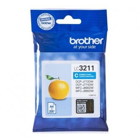 ORIGINAL BROTHER LC-3211C Cyan - 200 pages