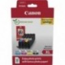 Pack XL original CANON CLI-551XL BK + C + M + Y (50 papiers photo 10x15cm inclus) - 4x 11ml