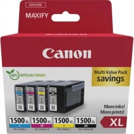 Pack original CANON PGI-1500XL BK+C+M+Y Multipack