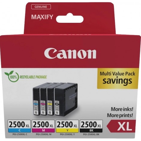 Pack original CANON PGI-2500XL BK+C+M+Y Multipack