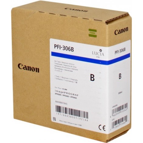 ORIGINAL CANON PFI-306B Bleu (6665B001) - 330ml