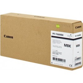 ORIGINAL CANON PFI-706MBK Noir Mat (6680B001) - 330ml