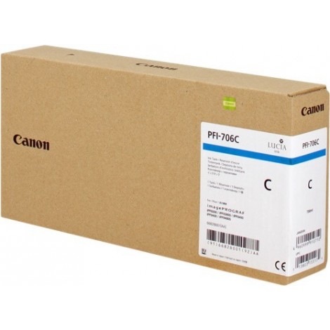 ORIGINAL CANON PFI-706C Cyan (6682B001) - 330ml