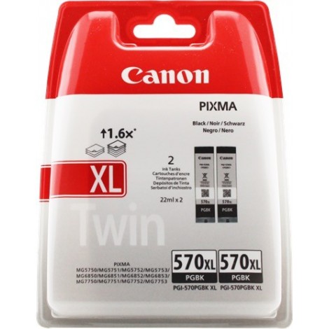 DUO Pack ORIGINAL CANON PGI-570XL Noir