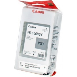 ORIGINAL Canon Cartouche d'encre Gris (photo) PFI-106pgy 6631B001 130ml