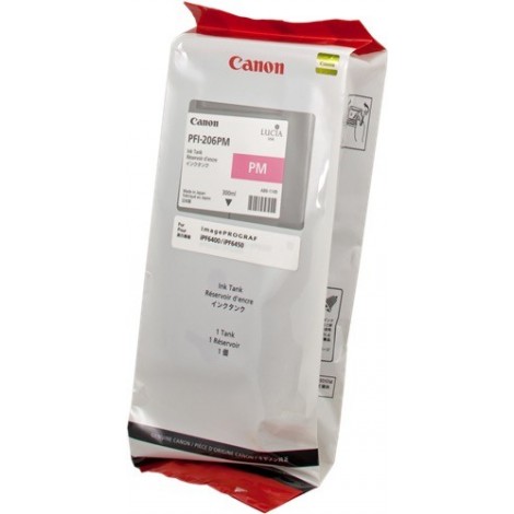 ORIGINAL Canon Cartouche d'encre Magenta (photo) PFI-206pm 5308B001 300ml