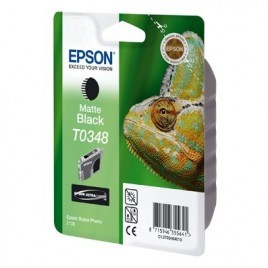 ORIGINAL EPSON T0348 Noire mat - Caméléon - 17ml