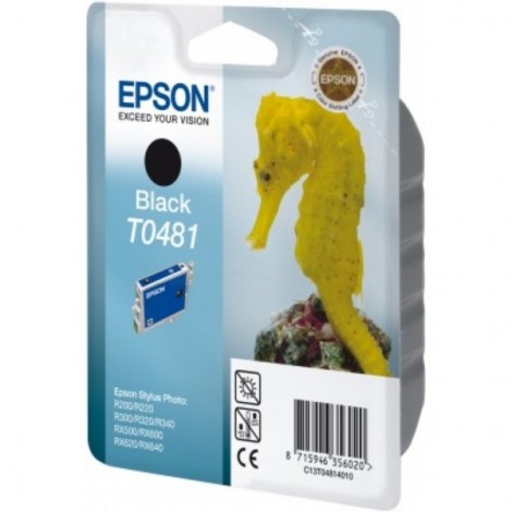 ORIGINAL EPSON T0481 Noire - Hippocampe - 13ml