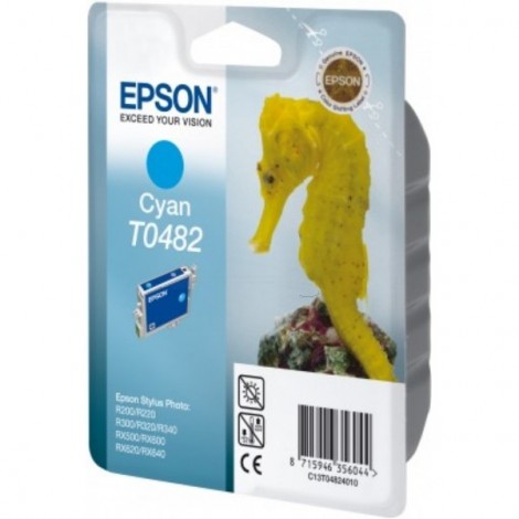 ORIGINAL EPSON T0482 Cyan - Hippocampe - 13ml