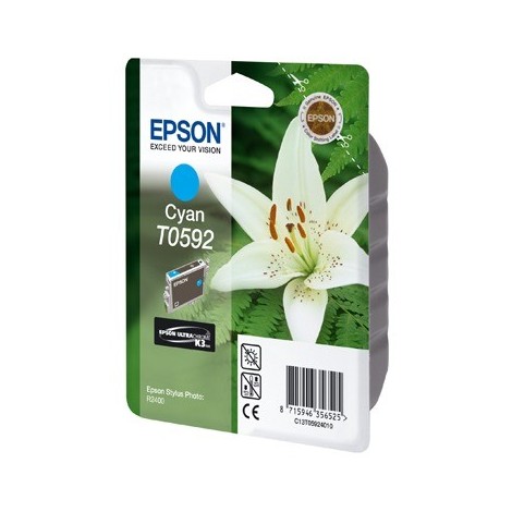 ORIGINAL EPSON T0592 Cyan - Orchidée - 13ml