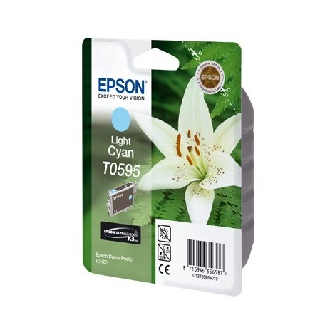 ORIGINAL EPSON T0595 Photo Cyan - Orchidée - 13ml