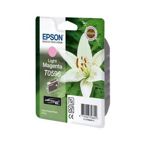 ORIGINAL EPSON T0596 Photo Magenta - Orchidée - 13ml