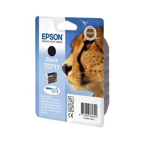 ORIGINAL EPSON T0711 Noire - Guépard - 7.4ml - 245 pages