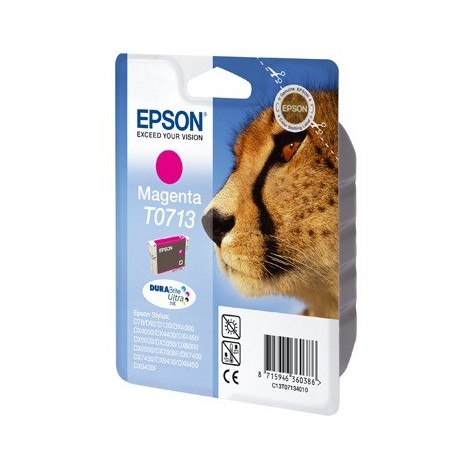 ORIGINAL EPSON T0713 Magenta - Guépard - 5.5ml - 250 pages