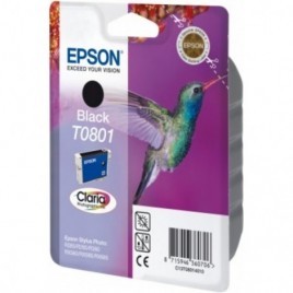 ORIGINAL EPSON T0801 Noire - Colibri - 7.4ml - 330 pages