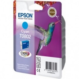 ORIGINAL EPSON T0802 Cyan - Colibri - 7.4ml - 935 pages