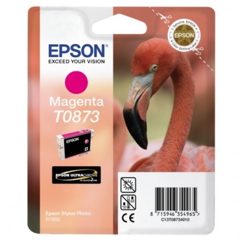 ORIGINAL EPSON T0873 Magenta - Flamant Rose