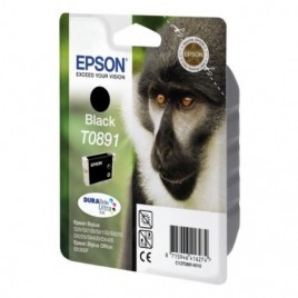 ORIGINAL EPSON T0891 Noire - Singe - 5.8ml - 170 pages